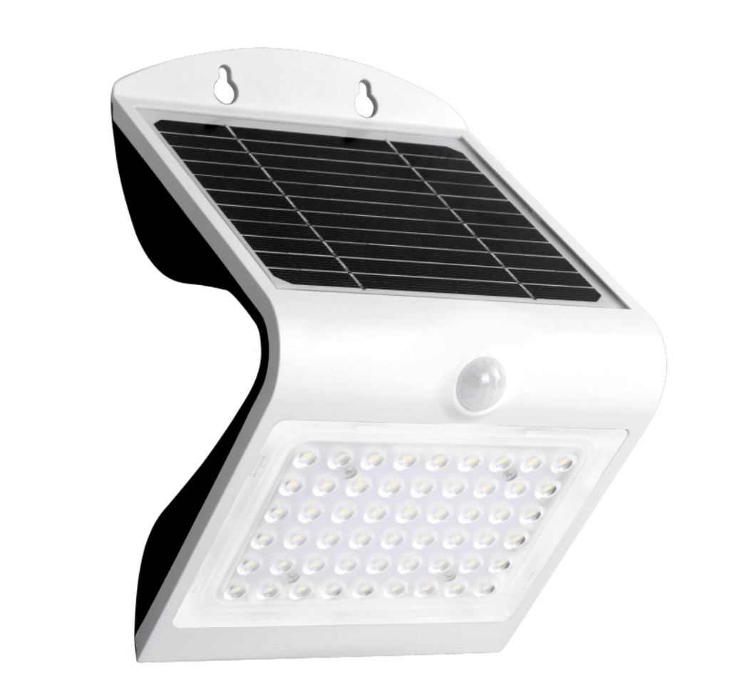 Aplique Solar 3.2W - 400Lm - BLANCO 